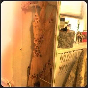 Beautiful 100% Silk, Hand Beaded Dress & Shawl